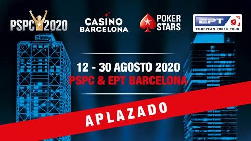 Casino Barcelona y PokerStars posponen el PokerStars Players NL Hold’em Championship y el EPT Barcelona hasta el 2021