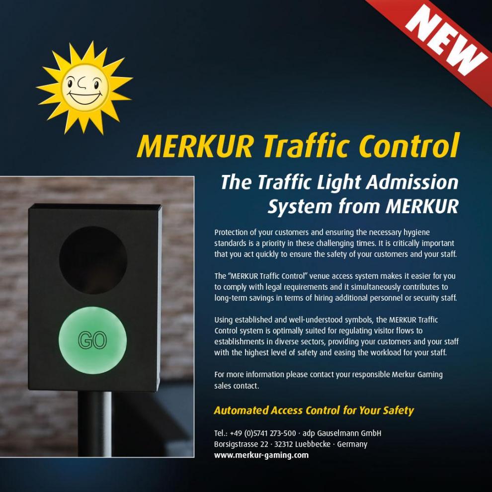 INTERESANTÍSIMA NOVEDAD MERKUR presenta un nuevo sistema de control de acceso automatizado que avisa del número de personas en el local: 'MERKUR Traffic Control'