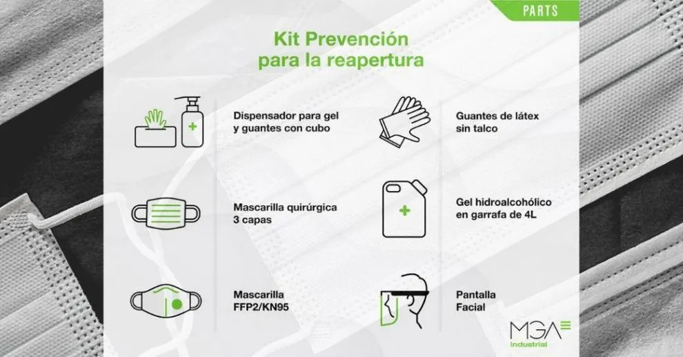 MGA Industrial presents a line of products to guarantee the safety and health at the reopening