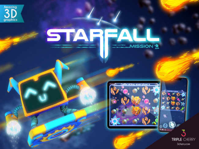 Starfall Mission, the new title in the list of successful slots of the spanish developer Triple Cherry