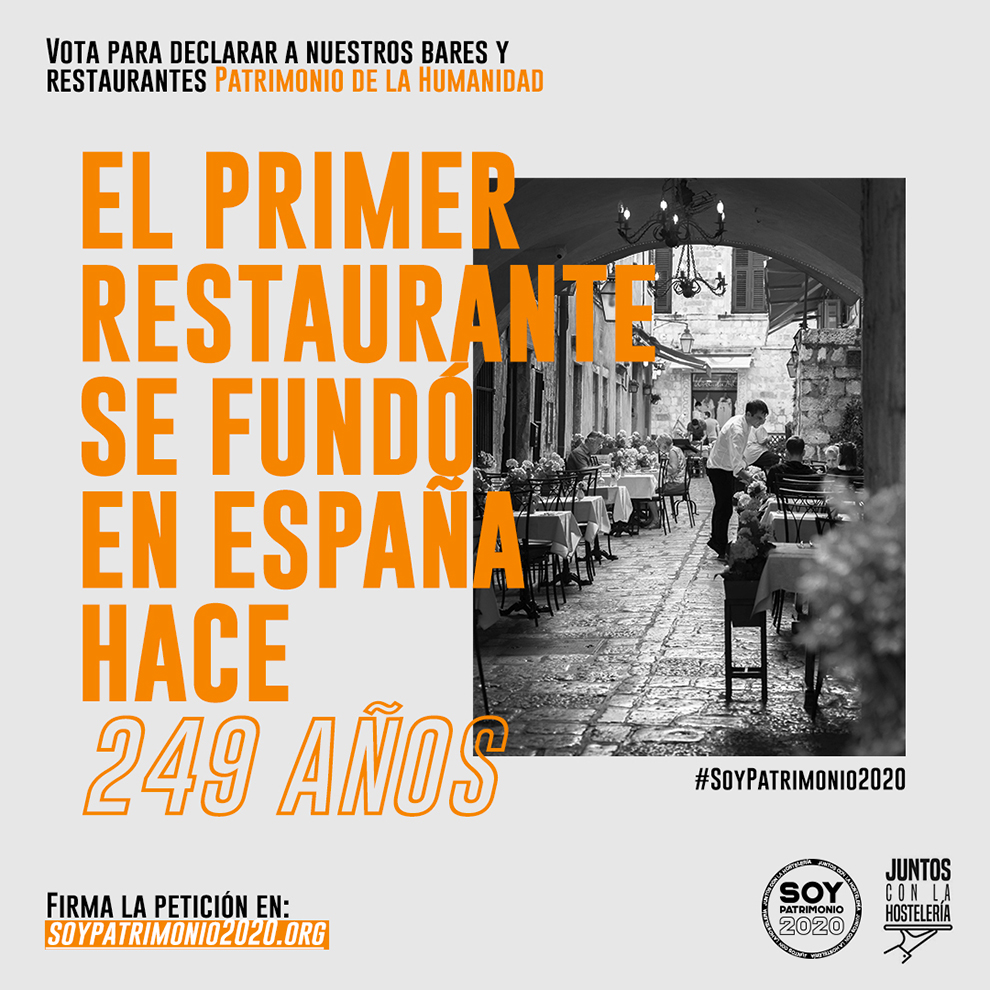 Juntos con la Hostelería lanza la campaña #SoyPatrimonio2020 (Fotos)