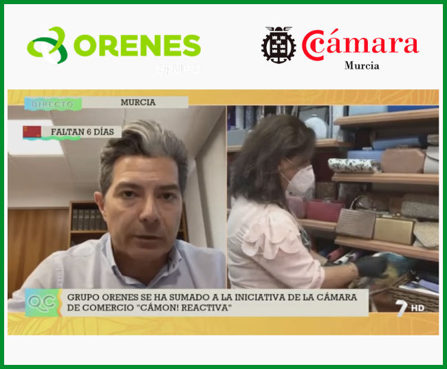 Grupo Orenes se suma a una campaña de la Cámara de Comercio de Murcia para apoyar al comercio de proximidad