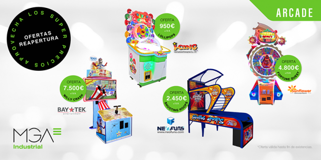 Super MGA Industrial Arcade prices for reopening