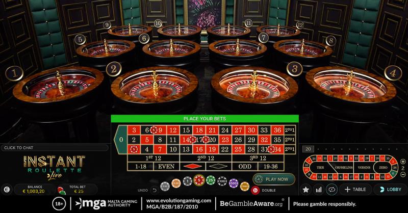 Lightning roulette evolution