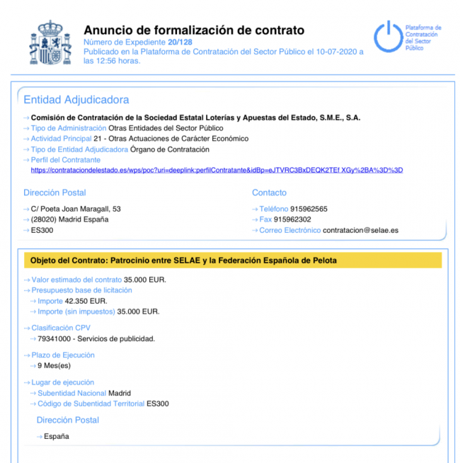 Loterías y Apuestas del Estado ANUNCIA dos patrocinios deportivos un día después de prohibirlo para el juego privado