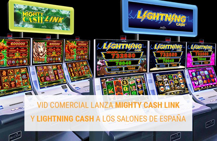  Vid Comercial anuncia el lanzamiento de Mighty Cash Link y Ligthning Cash de ARISTOCRAT a nivel nacional