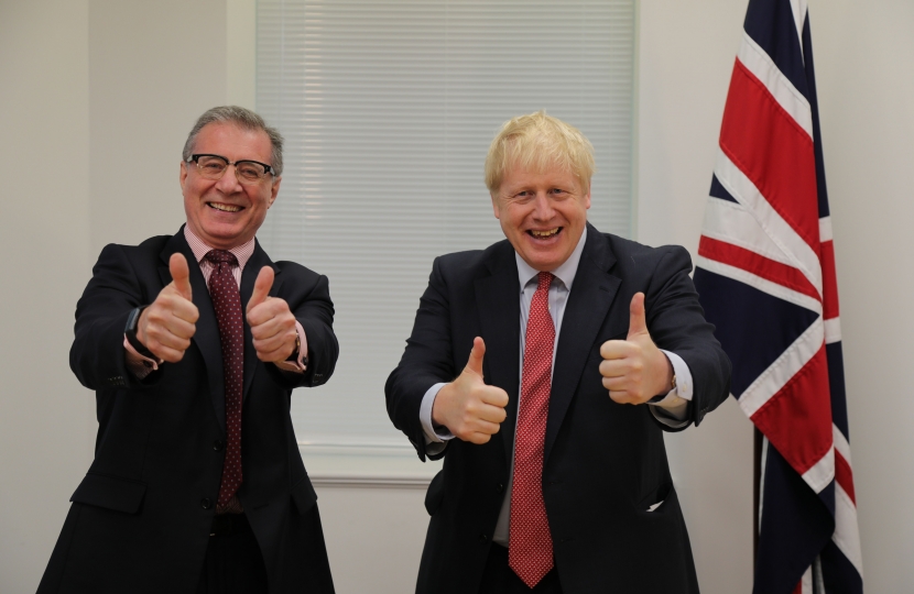 Mark Pawsey, with leader his party Boris Johnson