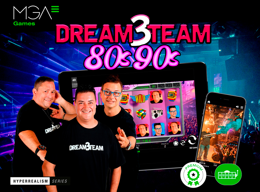 La slot de casino DREAM3TEAM de MGA Games, ya disponible para el mercado español (Fotos+Vídeo)