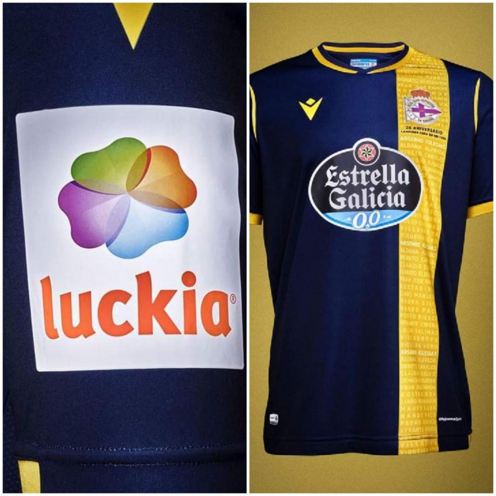 Luckia imprescindible de la camiseta del Deportivo La Coruña, seguirá por un año más