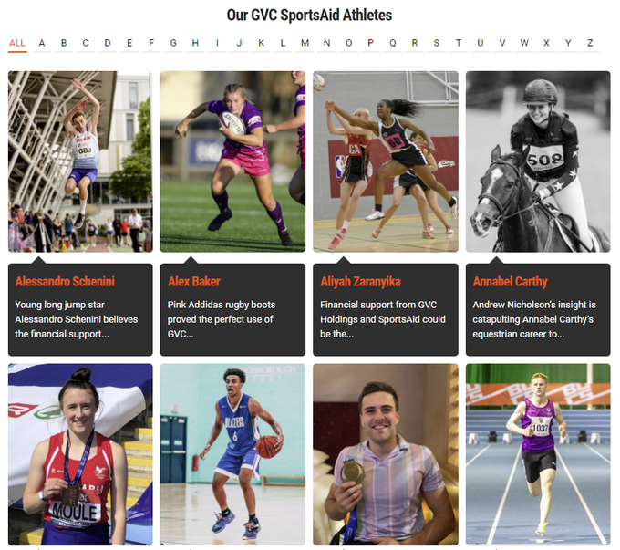 GVC Supports 51 Young Athletes Through SportsAid Partnership