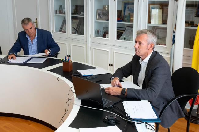 El vicepresidente primero de la Xunta, Alfonso Rueda, participó en el pleno del Consejo de Políticas de Juego (FOTOS)