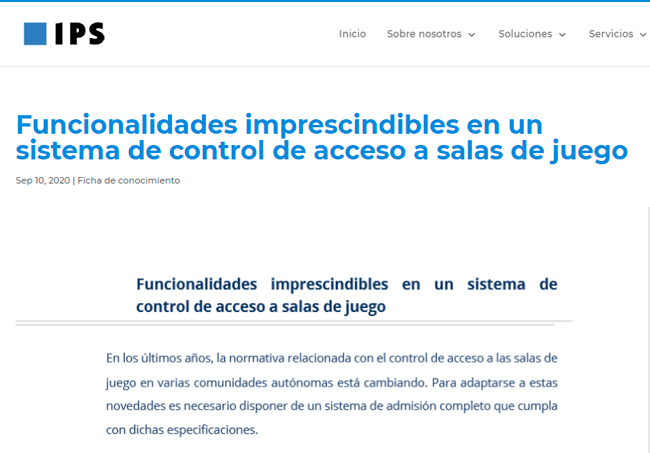 IPS analiza lo imprescindible para un control de acceso perfecto
