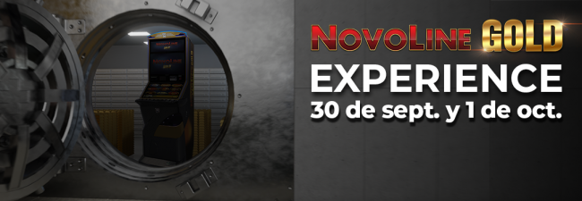 ¿Ya han reservado su cita con NOVOMATIC?... 
Una experiencia ÚNICA para descubrir NOVOLINE GOLD