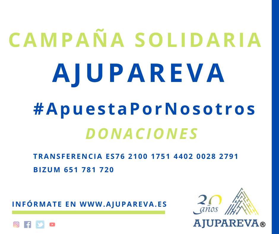  AJUPAREVA lanza la campaña #APUESTAPORNOSOTROS para recaudar fondos