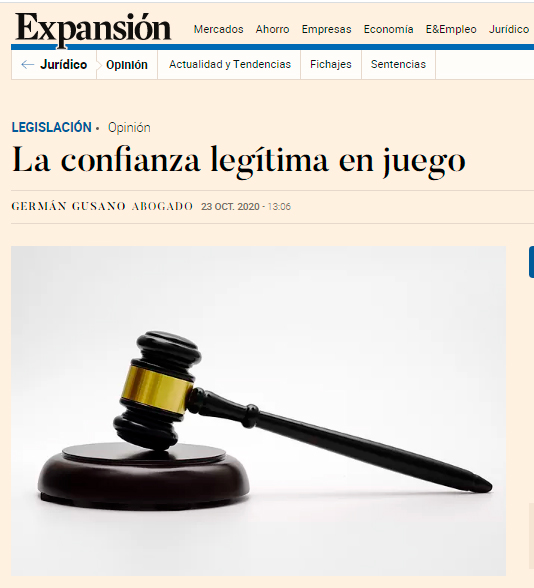  Germán Gusano escribe en Expansión sobre la Ley del juego de Valencia y la responsabilidad de la Administración para subsanar los grandes quebrantos económicos