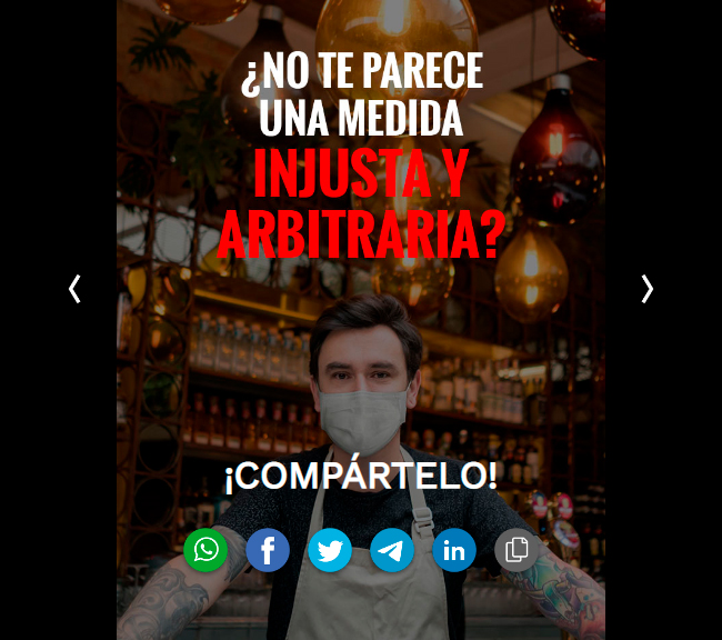  Hospitality in Spain protests against the closure of bars and restaurants in Catalonia and Navarra (video)