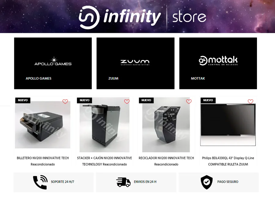 Infinity Gaming estrena tienda online