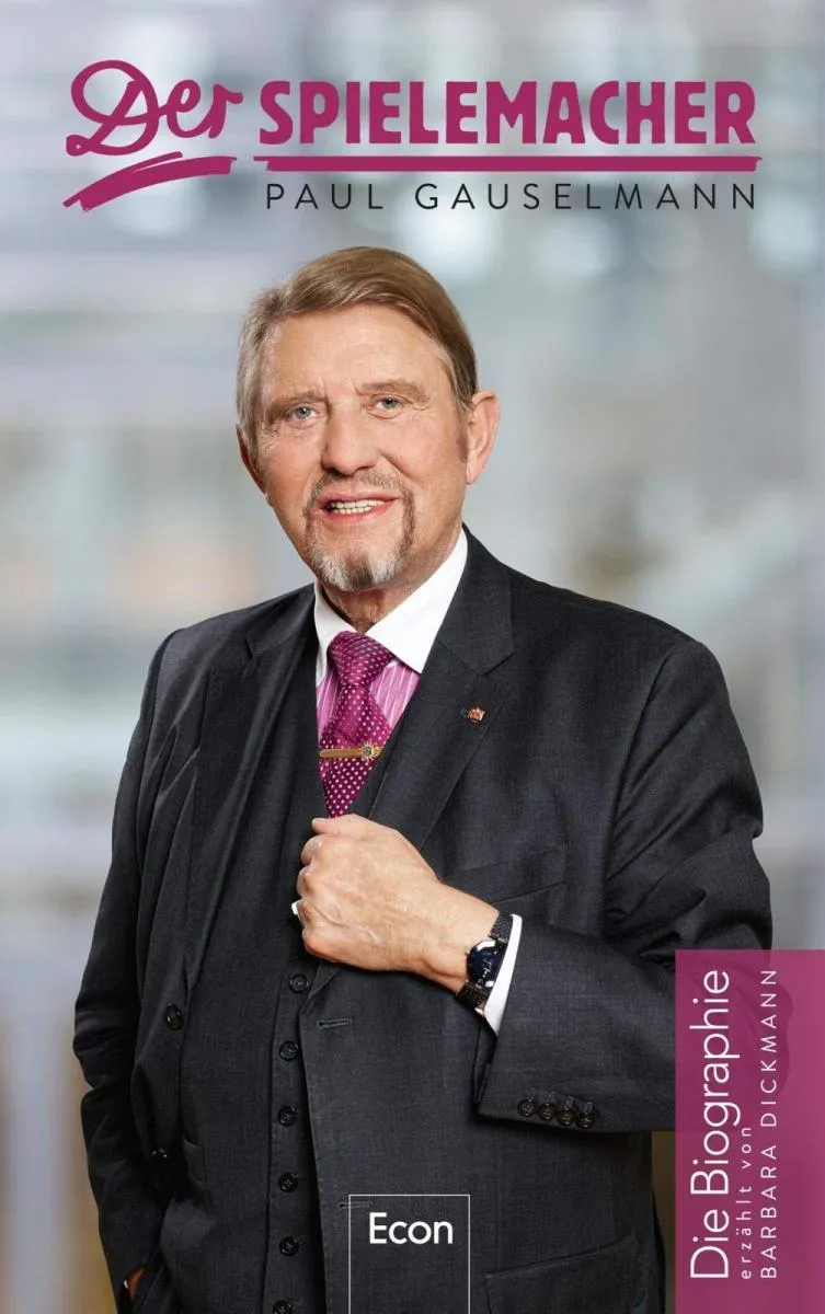 Paul Gauselmann lectures and sells his biography for charity