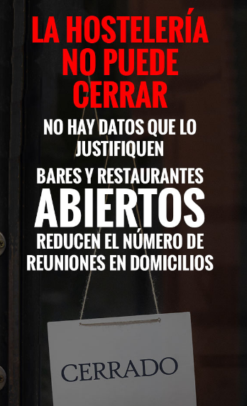 'NO HAY DATOS QUE JUSTIFIQUEN EL CIERRE DE LOS BARES': Vean las animaciones de Juntos por la Hostelería