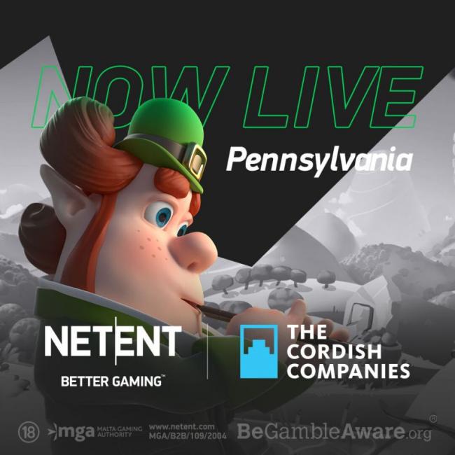 NetEnt set for further US expansion with The Cordish Companies launch in Pennsylvania