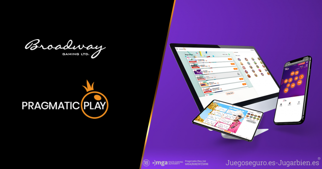 HISTÓRICO ACUERDO 
BROADWAY GAMING presenta en directo la oferta de PRAGMATIC PLAY