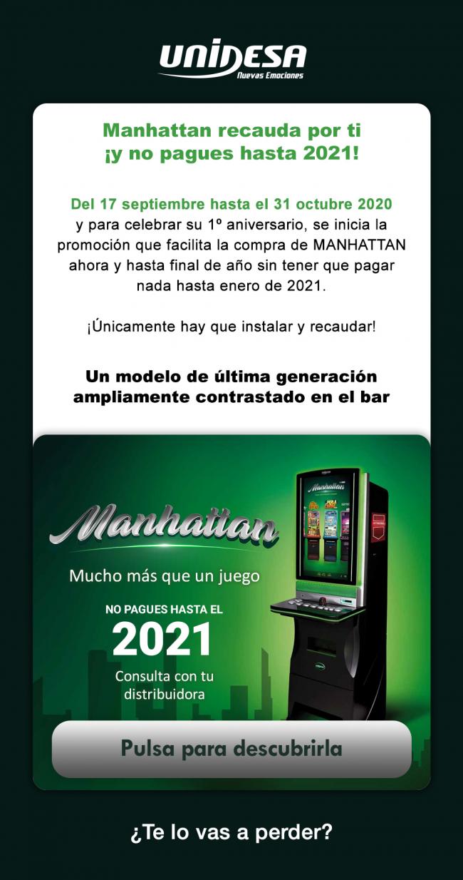 MANHATTAN recauda por ti ¡Y no pagues hasta 2021!