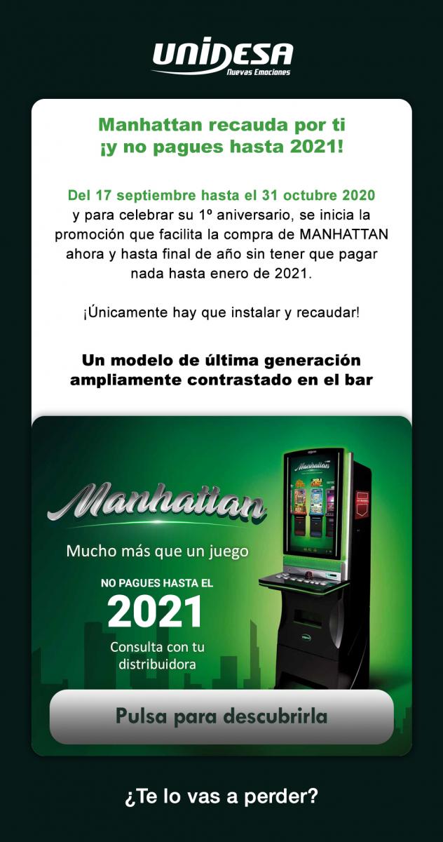 MANHATTAN recauda por ti ¡Y no pagues hasta 2021!