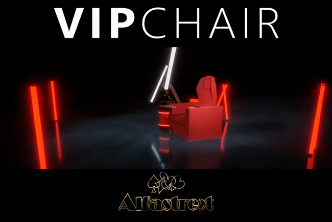  ALFASTREET launches its exclusive VIP CHAIR 
(Video)