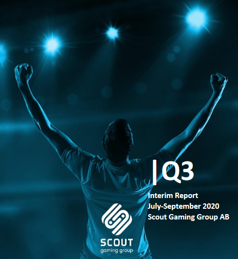 Scout Gaming publishes Q3 2020: Revenues increased 85% to SEKm 15.0