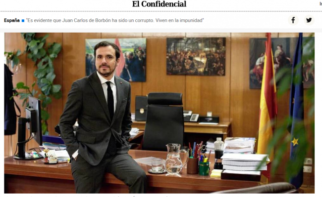 ALBERTO GARZÓN va tejiendo su tela de araña: 
