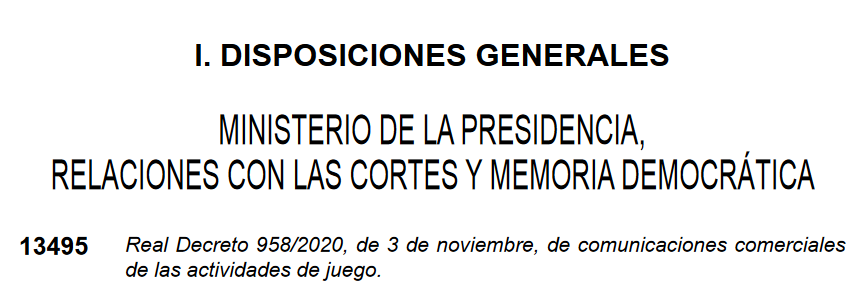 EL BOE PUBLICA EL RD