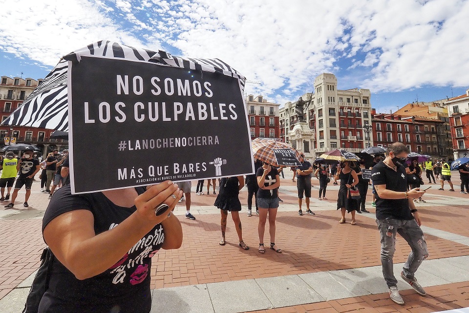 La hostelería de Valladolid convoca una manifestación para todos los sectores afectados por las medidas 'anti-COVID'