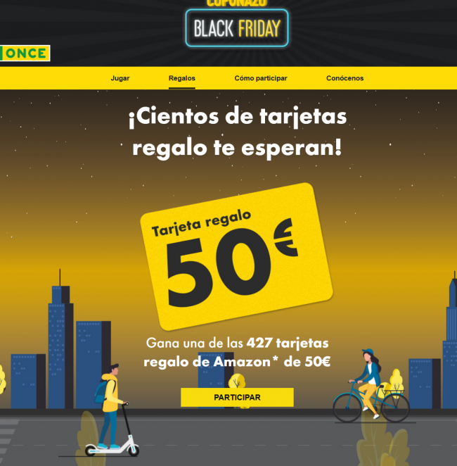 La voracidad de la ONCE no tiene fin: Ahora se inventan el BLACK FRIDAY, por supuesto online