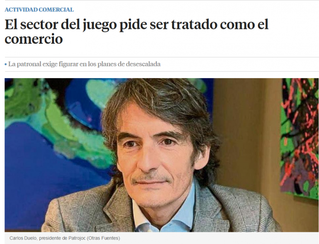  Ascen Mayo nos envía su felicitación para Carlos Duelo por su entrevista en La Vanguardia