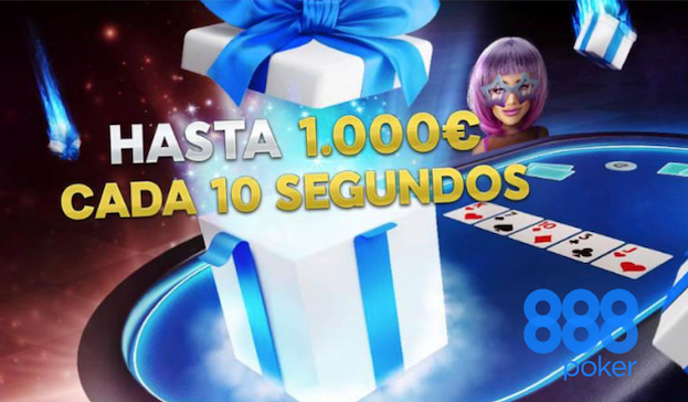 888poker lanza la Turbo-Catarata de Premios, premios cada 10 segundos hasta un máximo de 1.000 euros