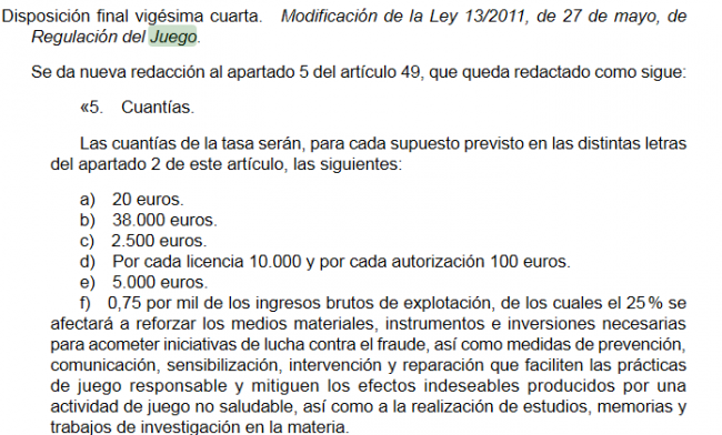 El gobierno central destina parte de los impuestos de la  gestión administrativa del juego a reforzar prácticas de juego Responsable
