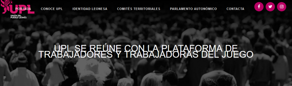 Así lo anuncia en su web la Unión del Pueblo Leonés (UPL)