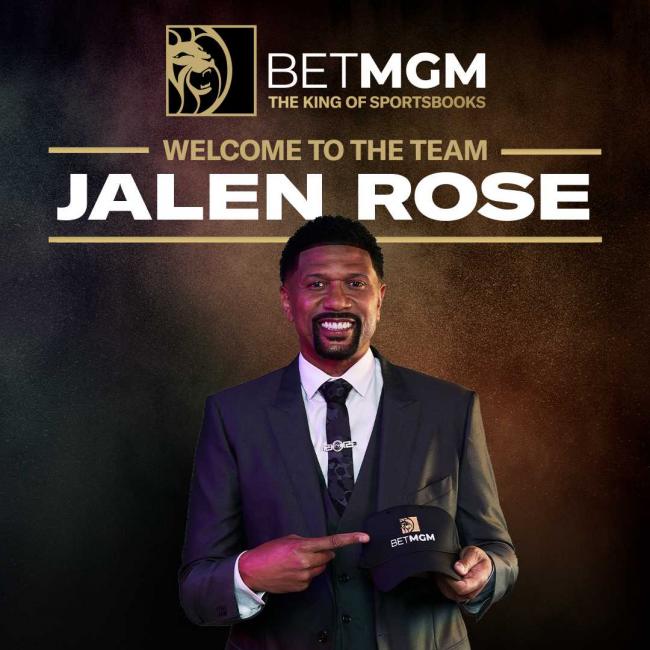  BetMGM signs former player Jalen Rose as Celebrated Brand Ambassador