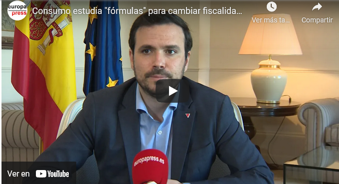 Alberto Garzón insiste en coordinar a las Comunidades Autónomas (VÍDEO)
