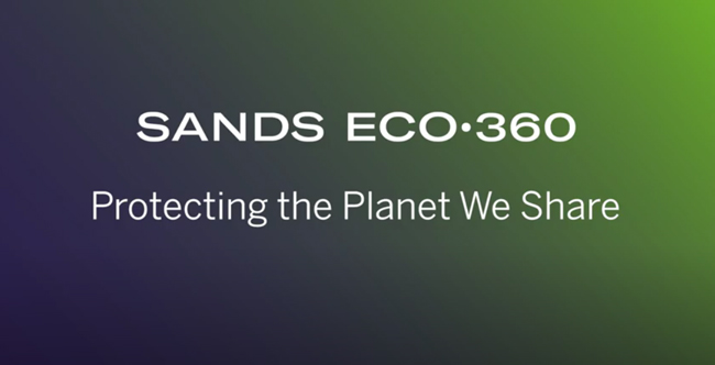  Las Vegas Sands recopila en un VÍDEO su programa Sands ECO360 