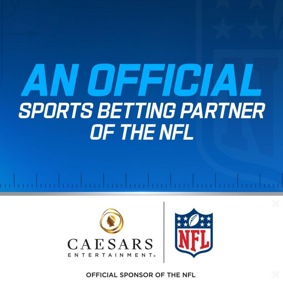 Caesars Entertainment, nuevo socio oficial de apuestas deportivas de la NFL