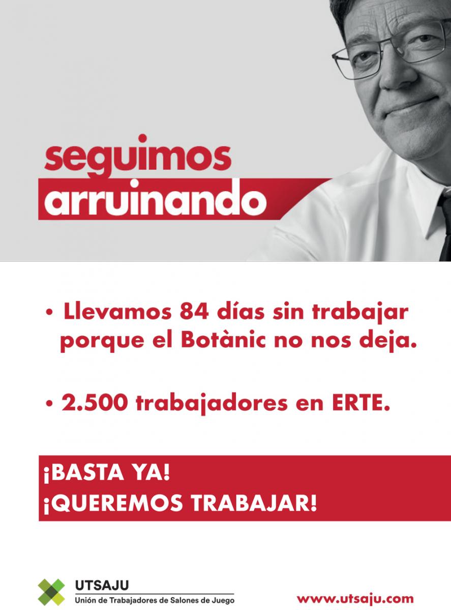 UTSAJU convoca HOY una concentración para reivindicar el derecho a trabajar