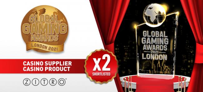  ZITRO obtiene dos importantes nominaciones en los premios Global Gaming Awards 2021