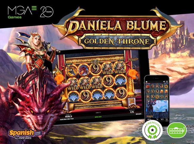 SLOTS. MGA Games marca un nuevo hito con la slot de casino Daniela Blume Golden Throne