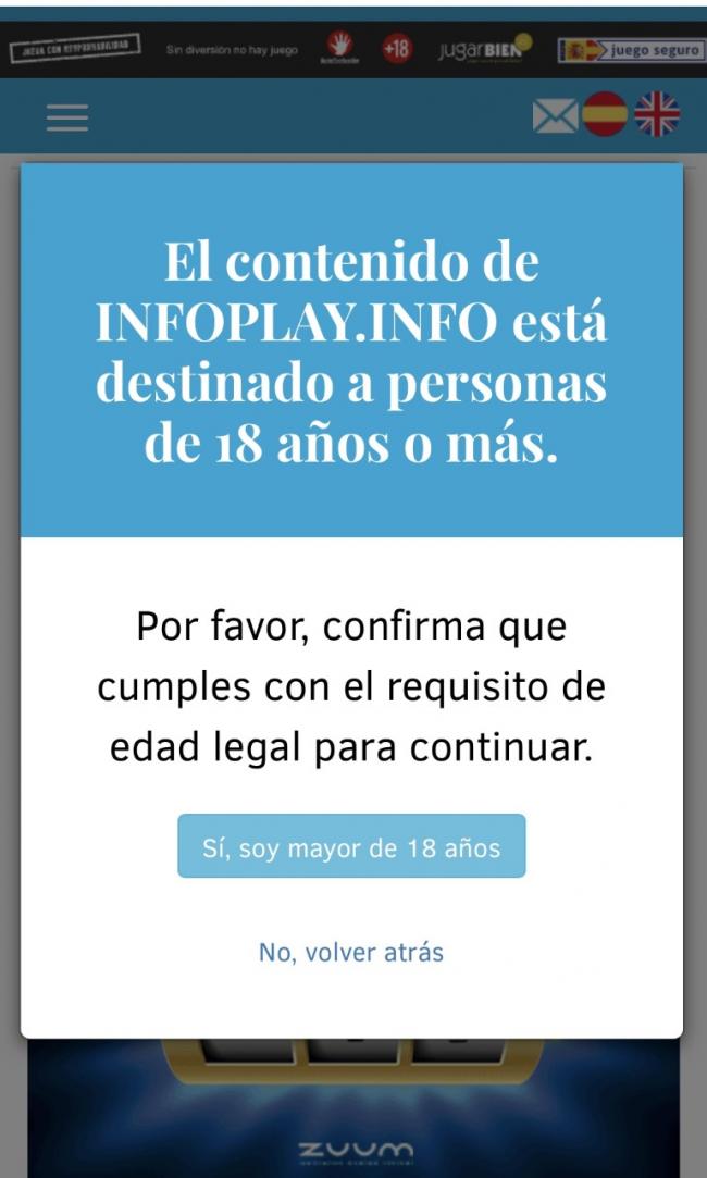 JUEGO RESPONSABLE, INFOPLAY