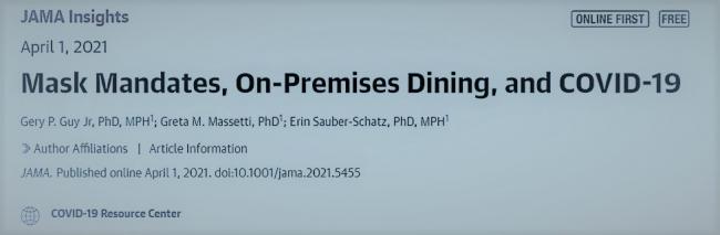  Study from the United States shows that to lower contagion rates, it is not necessary to close bars and restaurants, but rather to implement the use of masks and other security measures