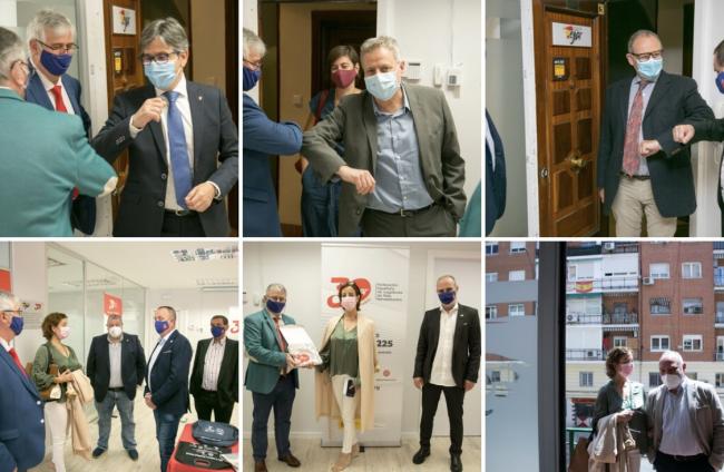 EN EXCLUSIVA | CRÓNICA DEL 30 CUMPLEAÑOS DE FEJAR El Director de Juego, el Secretario de Consumo y el Delegado de Gobierno para el Plan Nacional sobre Drogas descubren la placa de la nueva sede