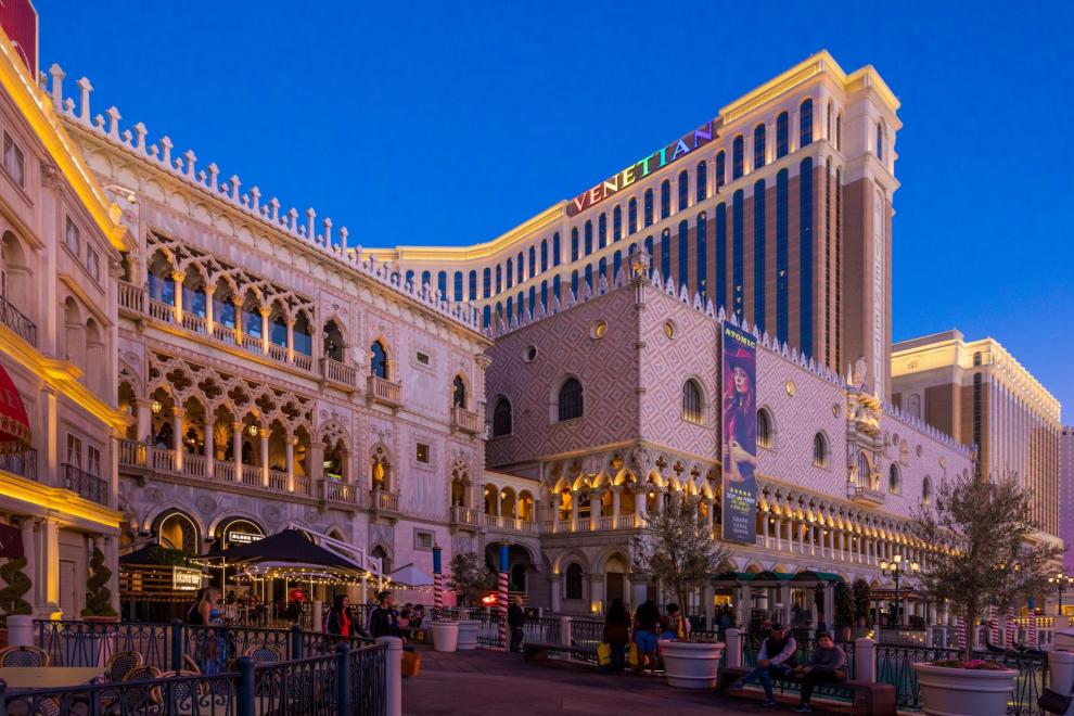 Take a look at what the legendary towers of the Venetian Resort Las Vegas look like for Pride month