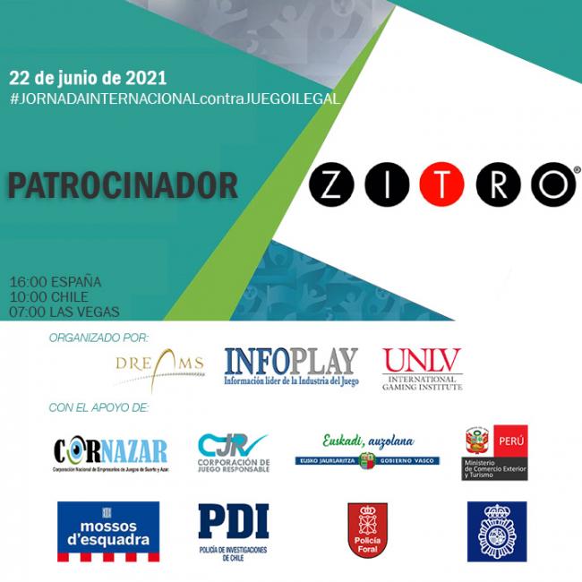 JUEGO RESPONSABLE:  ZITRO también patrocina la Primera Jornada Internacional contra el Juego Ilegal