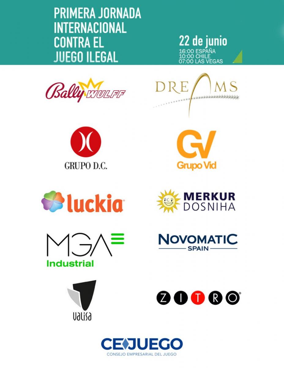 GRACIAS a los PATROCINADORES de la Primera Jornada Internacional contra el juego ilegal